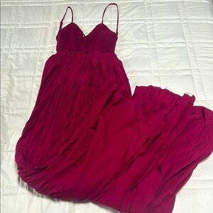 NWT Miss Avenue Burgundy Maxi Dress